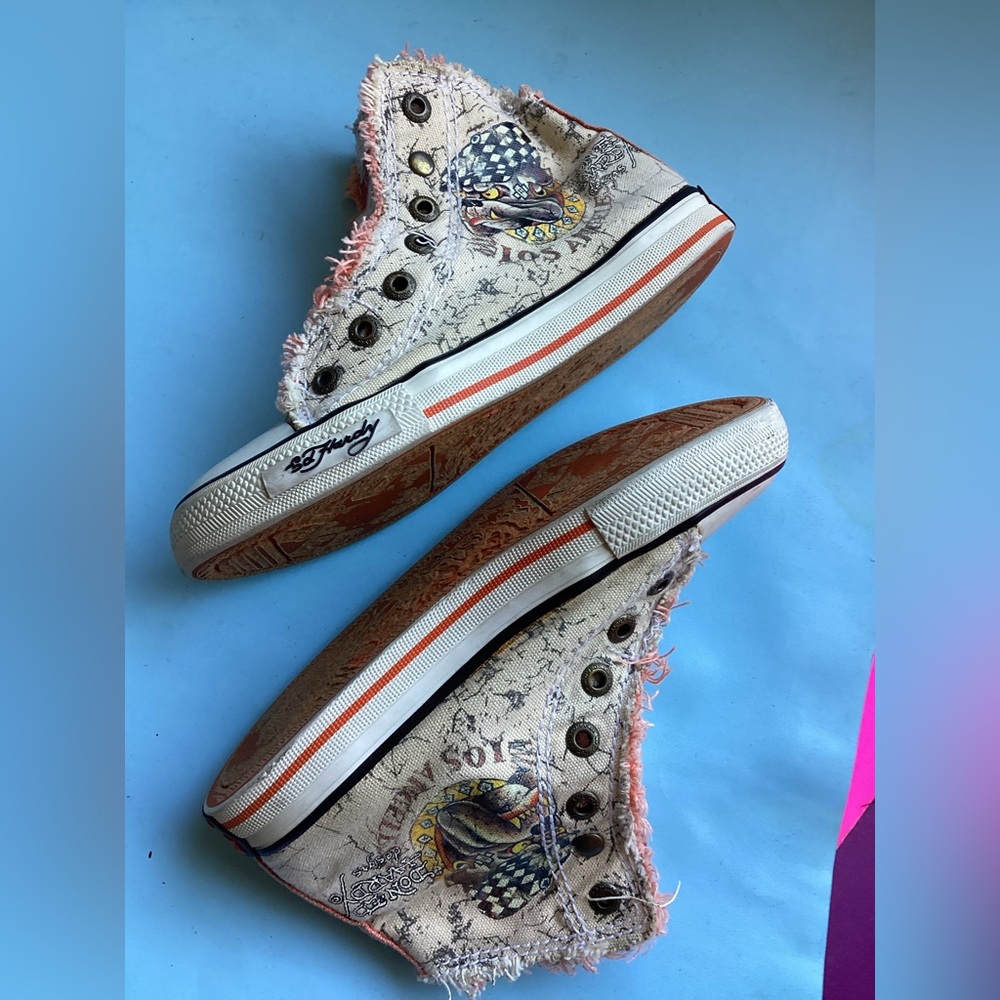 ED HARDY high tops boy or girl
